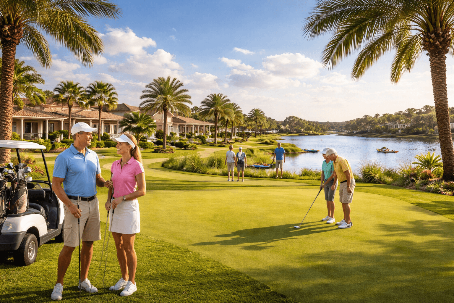 Active adult neighborhood with clubhouse and recreation amenities in Clermont